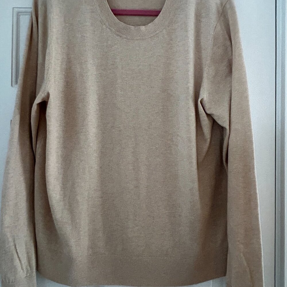 Lightweight Cotton Cashmere Crew Sweater
